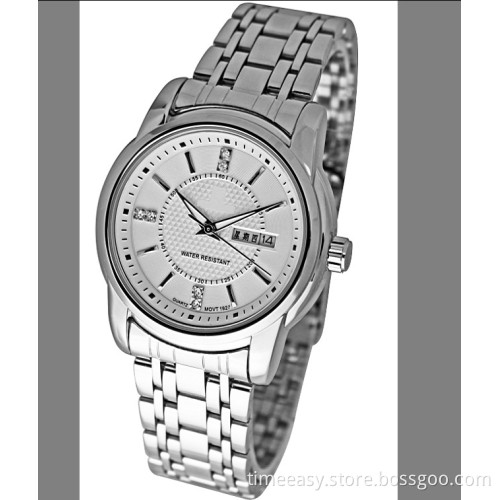 Solid Stainless Steel Quatz Classic Fashionable Unisex Watches